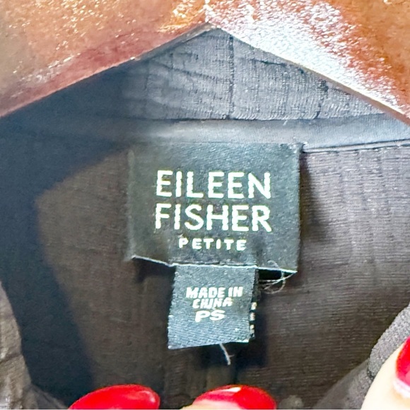 EILEEN FISHER Smooth Silk Blend Quilted Jacket Small Petite - Picture 2 of 9